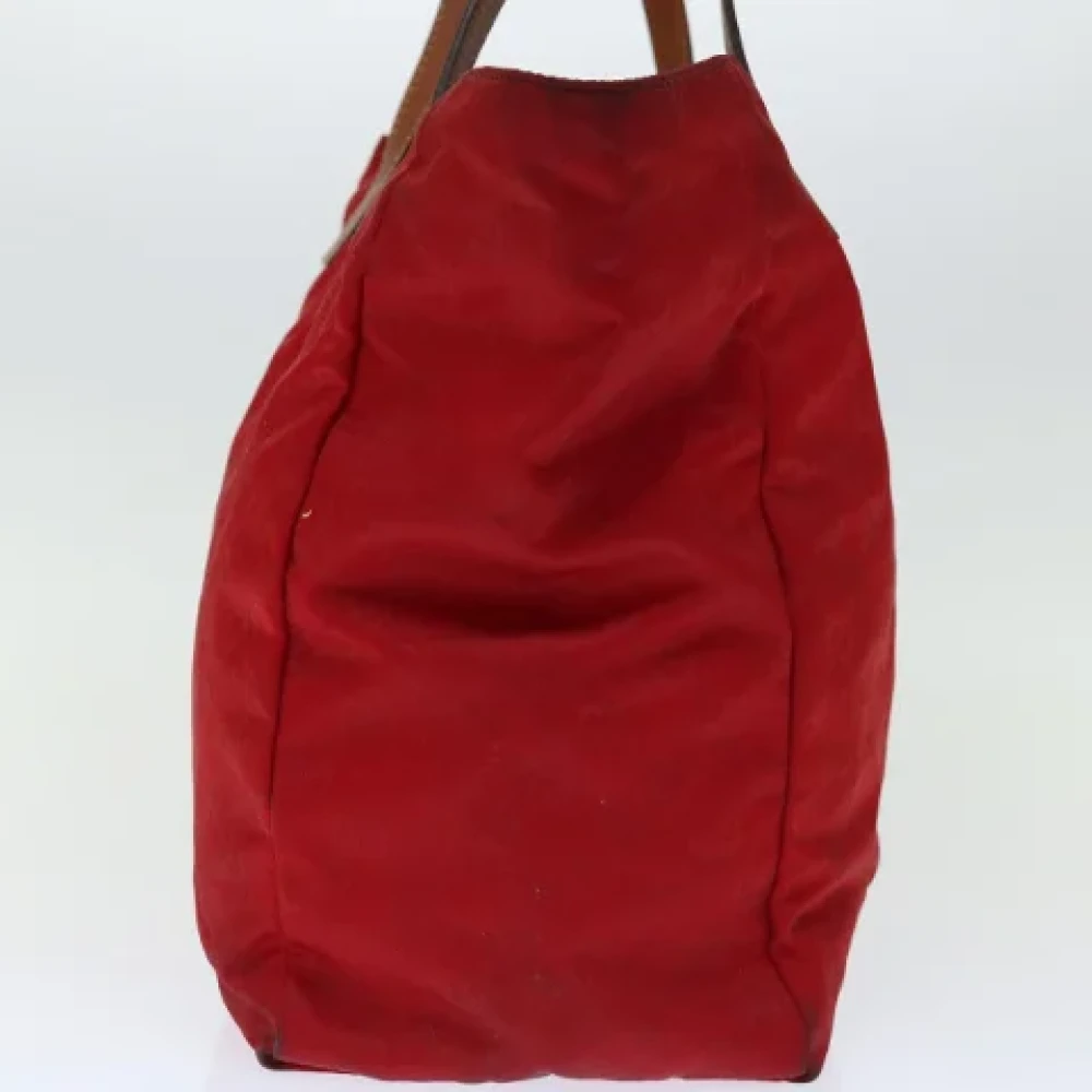 Gucci Vintage Pre-owned Canvas totes Red Dames