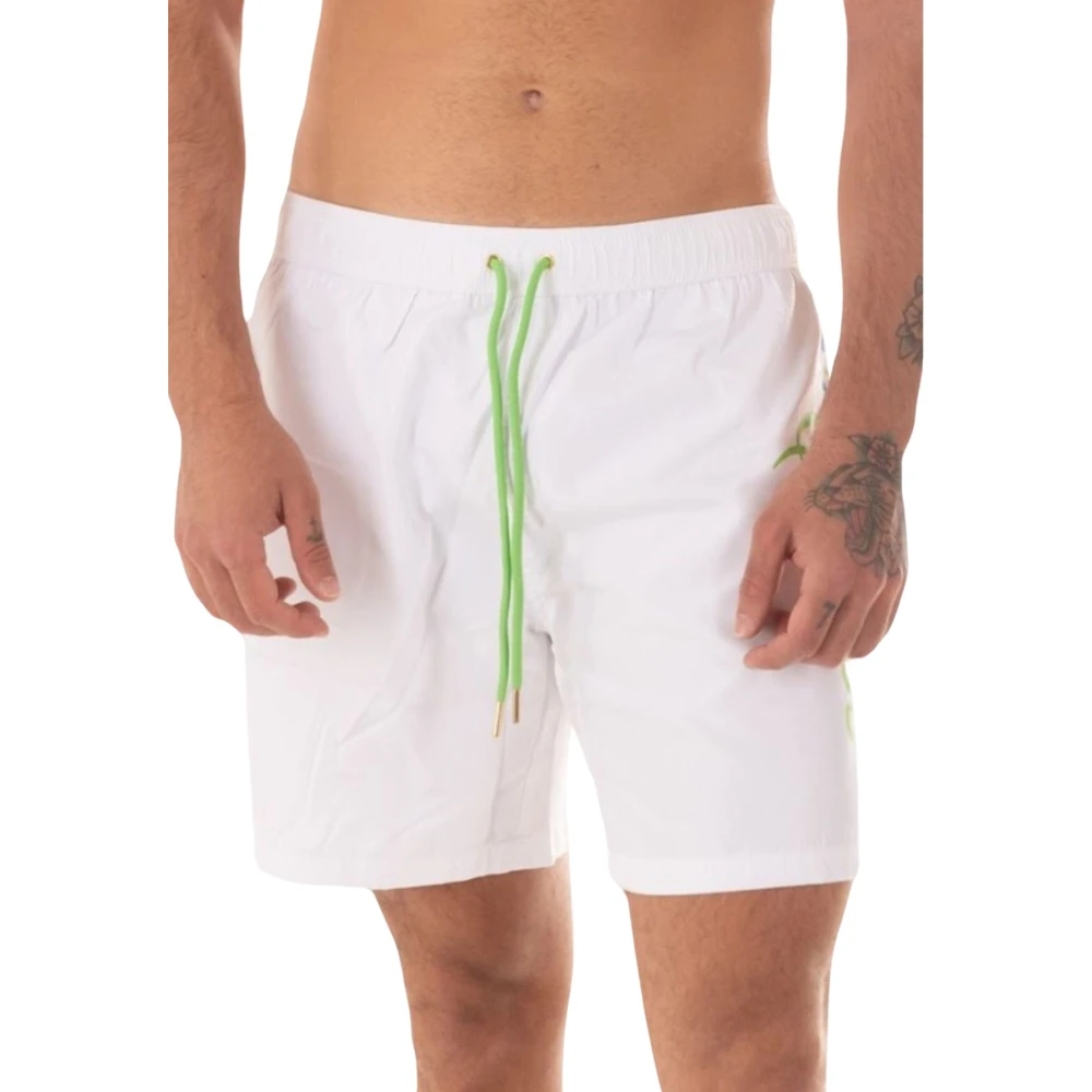 Just Cavalli Uomo Bianco Pantaloncini, M, New,