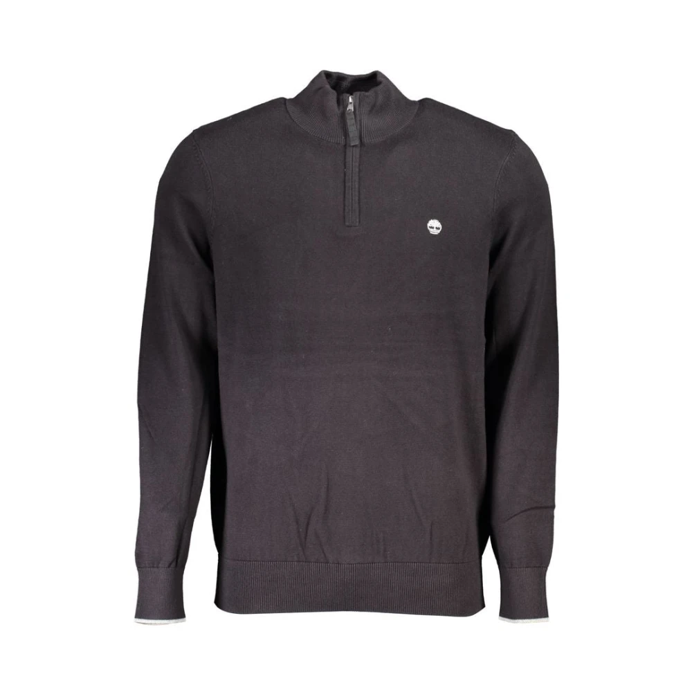 Timberland Zwart Shirt met Lange Mouwen en Ronde Hals Black Heren