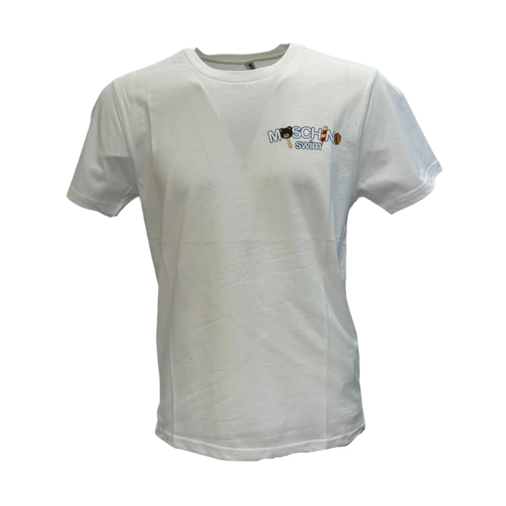 Moschino Casual Katoenen T-shirt White Heren