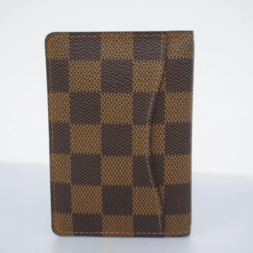 Louis Vuitton Vintage Pre-owned Fabric wallets Brown Dames