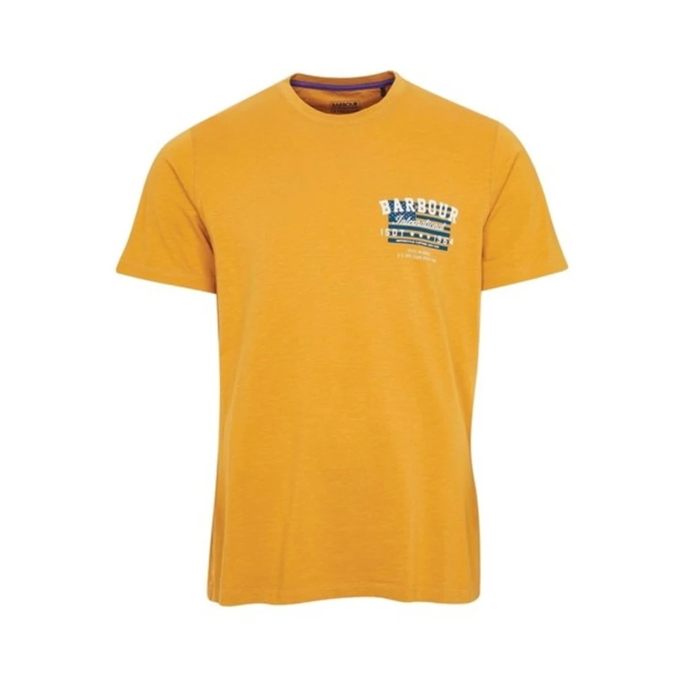 Barbour Motorfiets-geïnspireerd Reivers T-Shirt Orange Heren