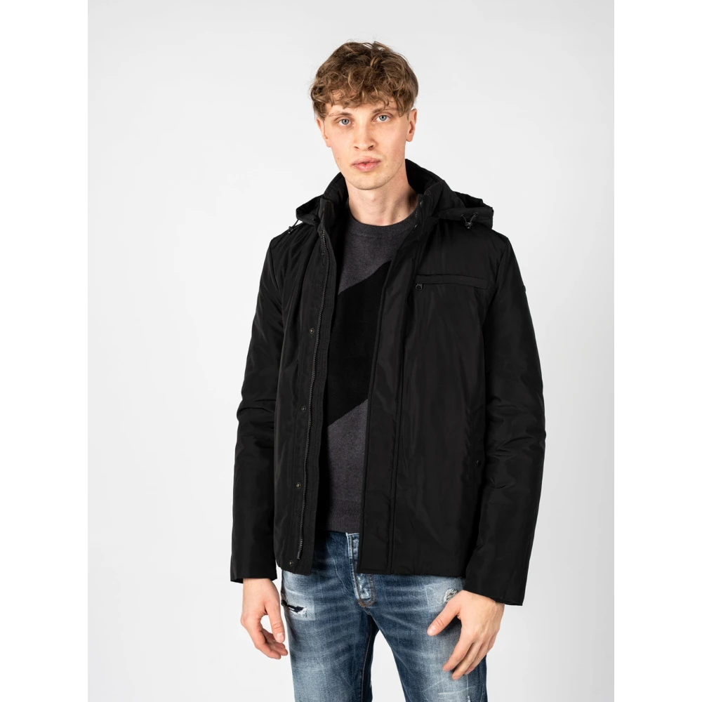 Geox Elegante All-Weather Jas Black Heren