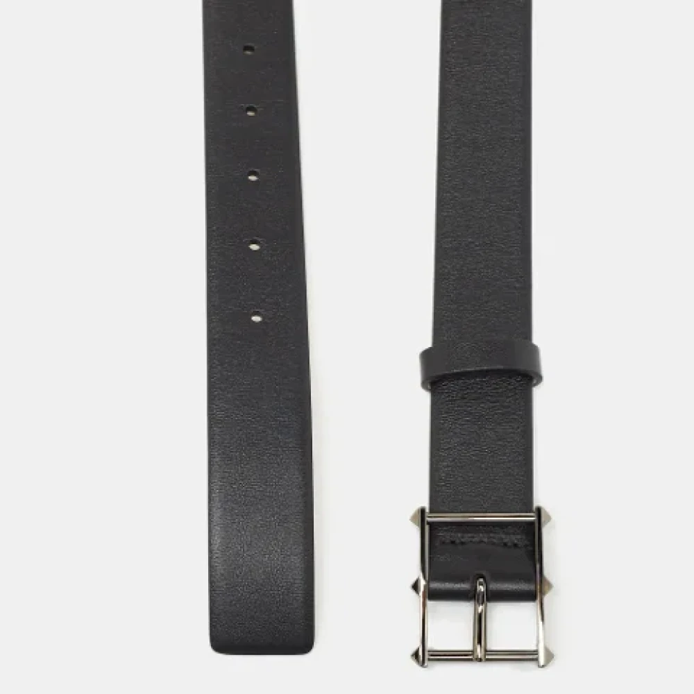 Valentino Vintage Pre-owned Leather belts Black Dames