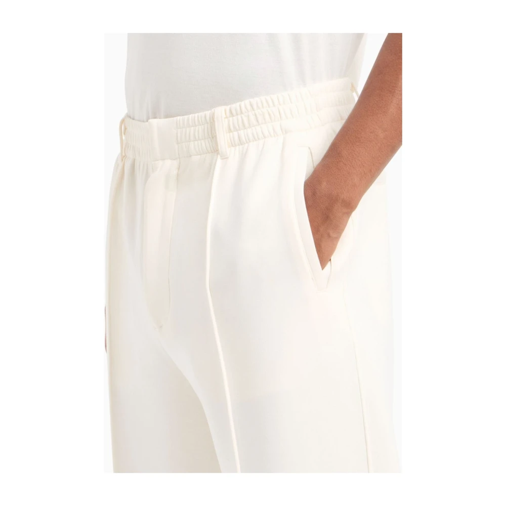 Emporio Armani Cropped Trousers White Heren