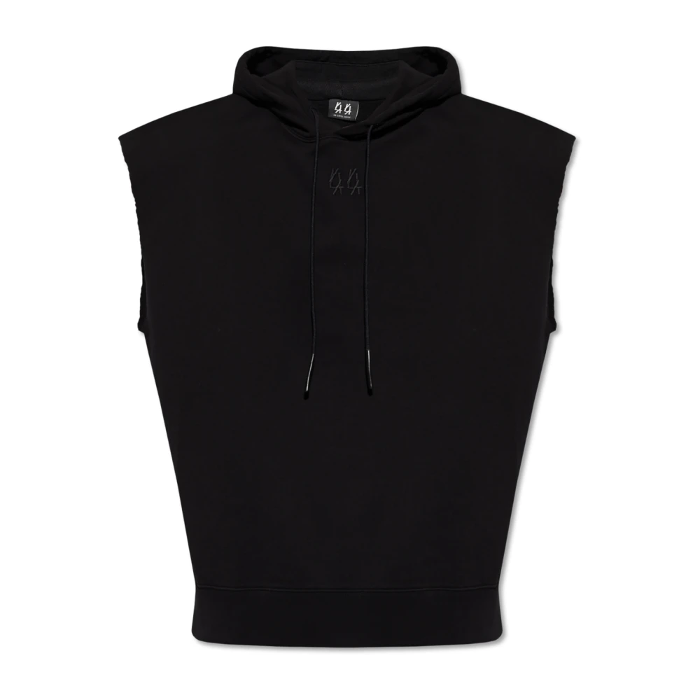 44 Label Group Mouwloze sweatshirt Black Heren