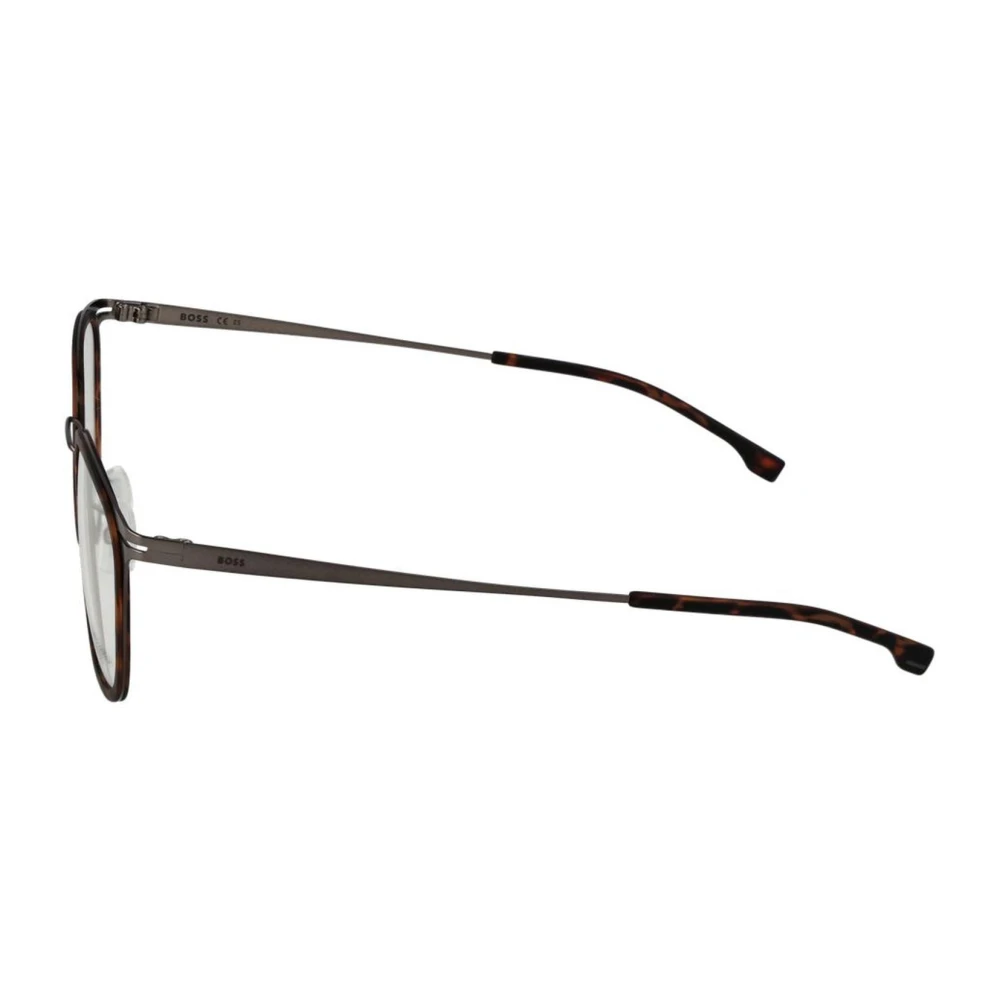 Hugo Boss Bruine Rechthoekige Optische Monturen voor Mannen Brown Heren