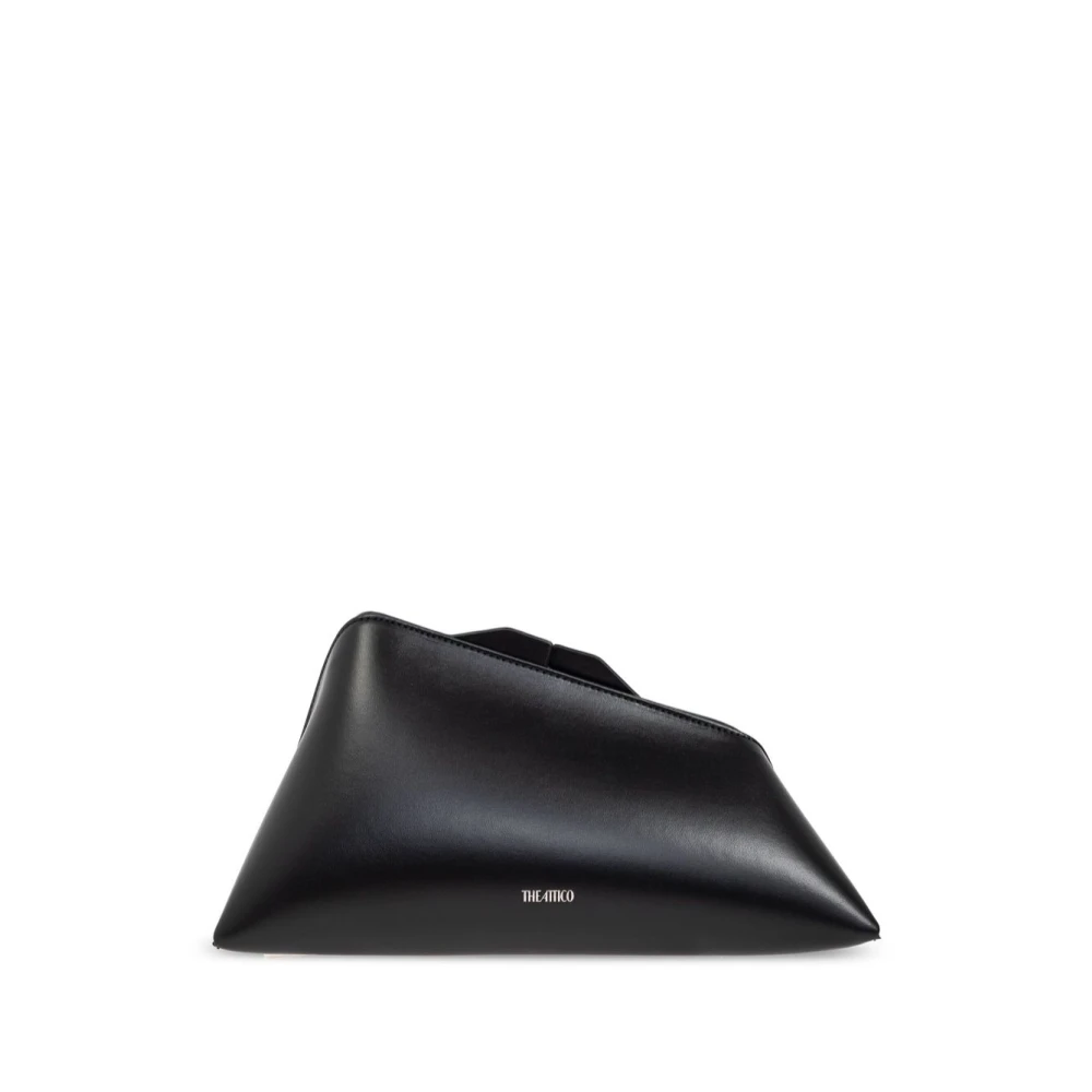 The Attico Zwarte Magnetische Sluiting Asymmetrisch Ontwerp Tas Black Dames