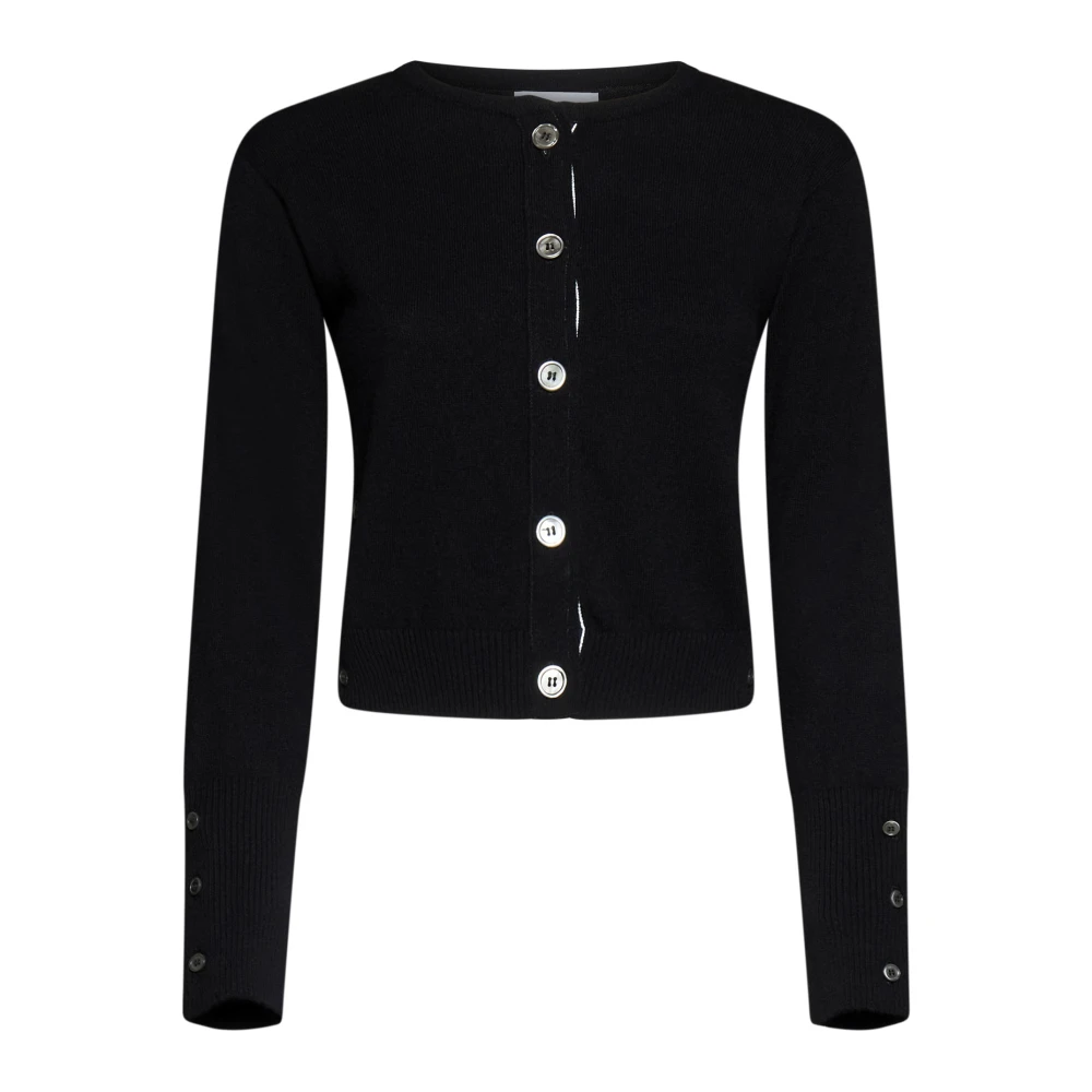 Thom Browne Zwarte Cashmere Cardigan Sweater Black Dames