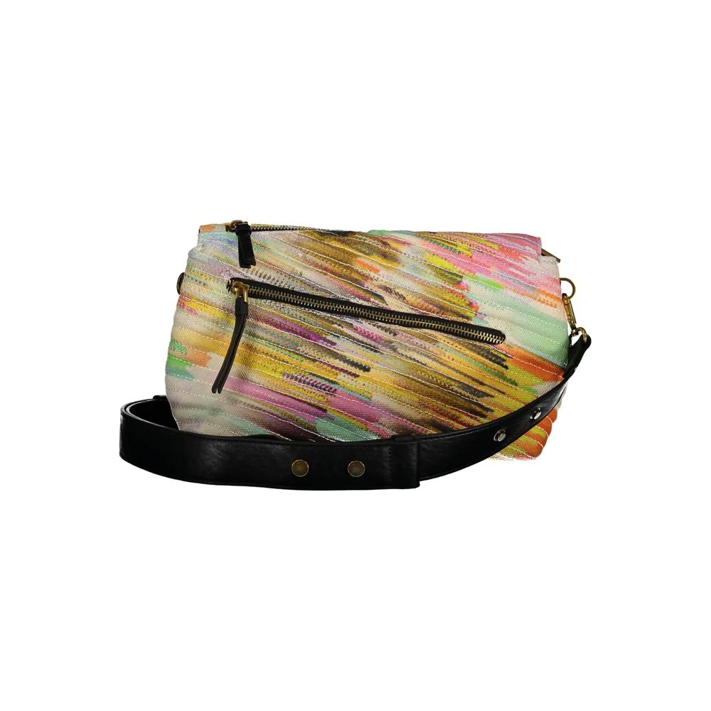 Desigual Gele Polyester Schoudertas met Meerdere Zakken Multicolor Dames