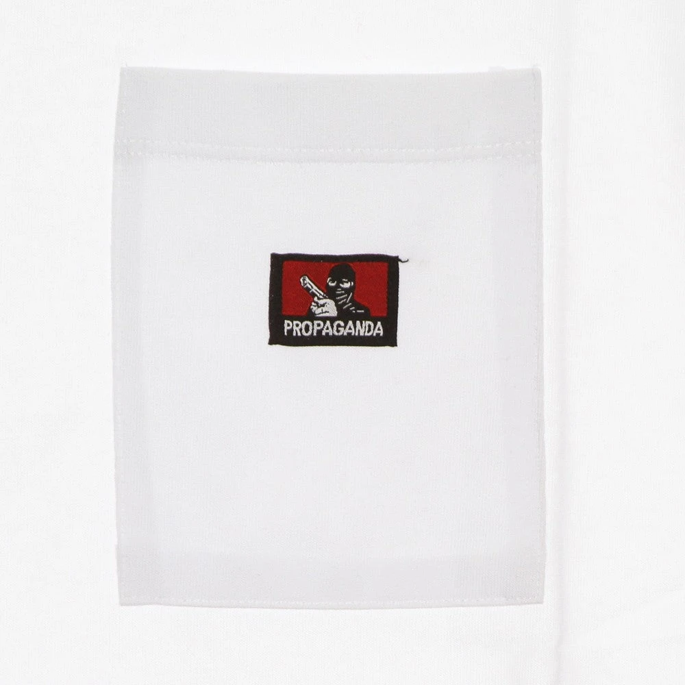 Propaganda Witte Pocket Tee Korte Mouw White Heren