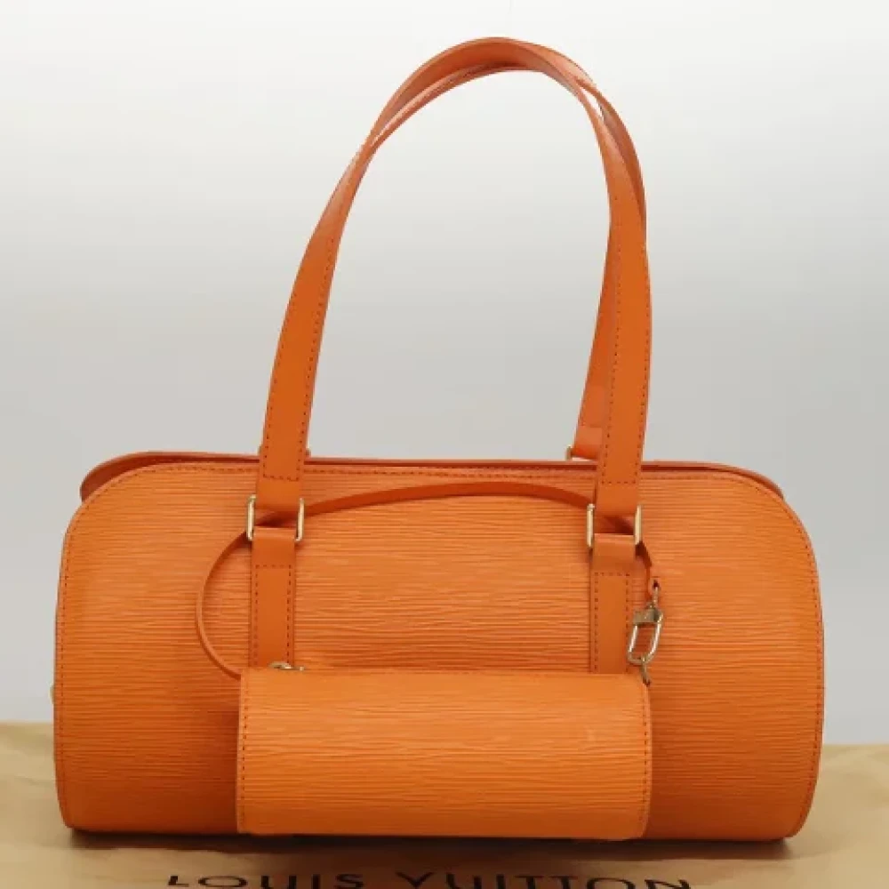 Louis Vuitton Vintage Pre-owned Leather handbags Orange Dames