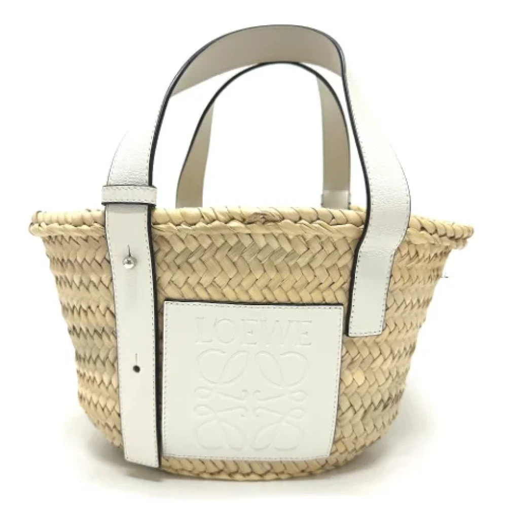 Loewe Pre-owned Fabric handbags Beige Dames