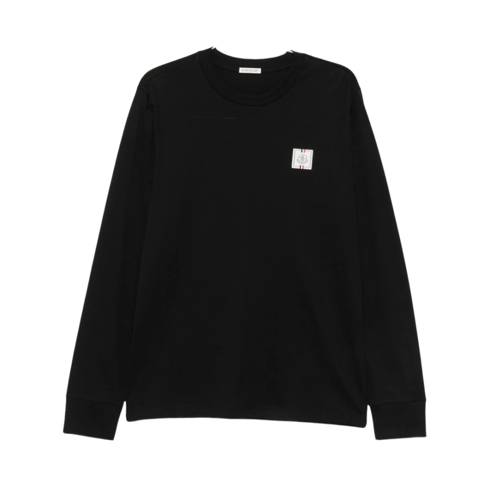 Moncler Black Long Sleeve T-Shirts, Male, Xl, Jumpers