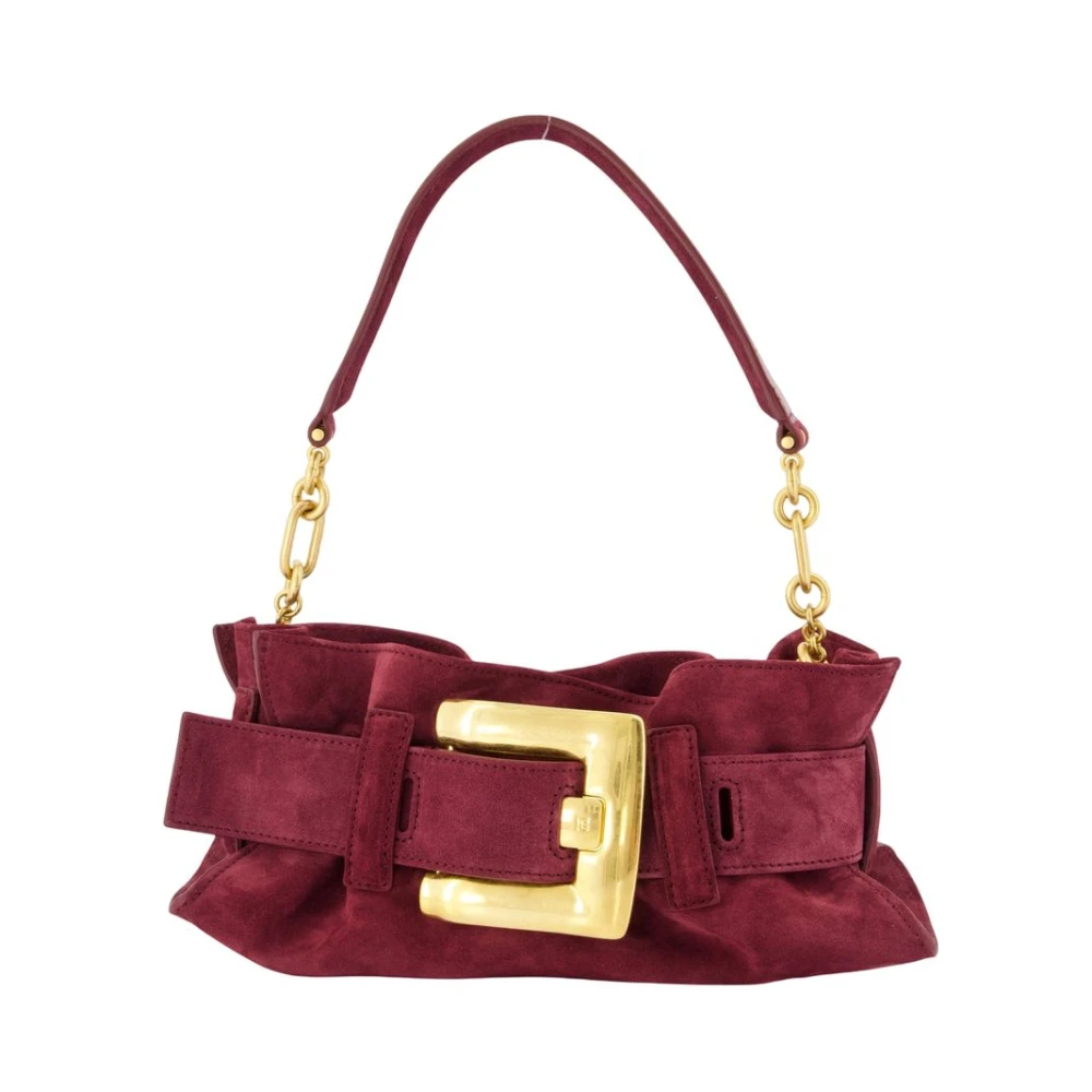 Balmain Red Anthem Mini Shoulder Bag - Female - Shoulder Bags - One Size - Bags