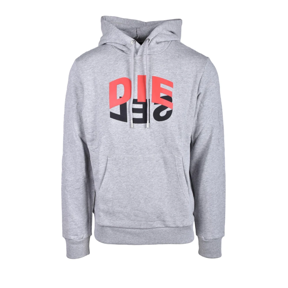 Diesel Katoenen Sweatshirt Gray Heren