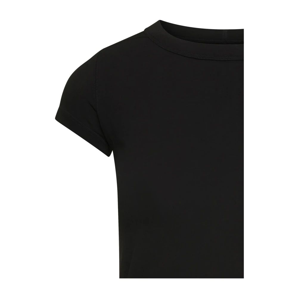 Rick Owens Zwarte Cropped Level T-shirts en Polos Black Dames