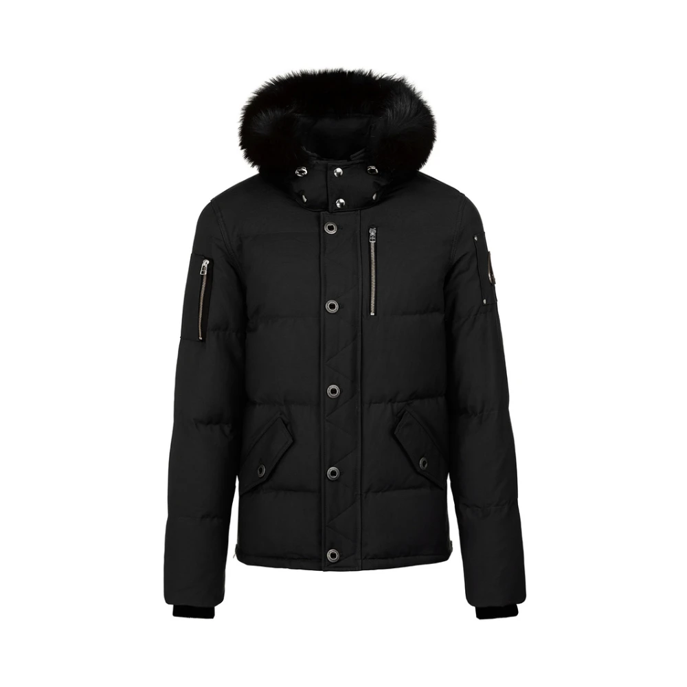 Moose Knuckles Zwarte Winterjas 3Q Style Black Heren