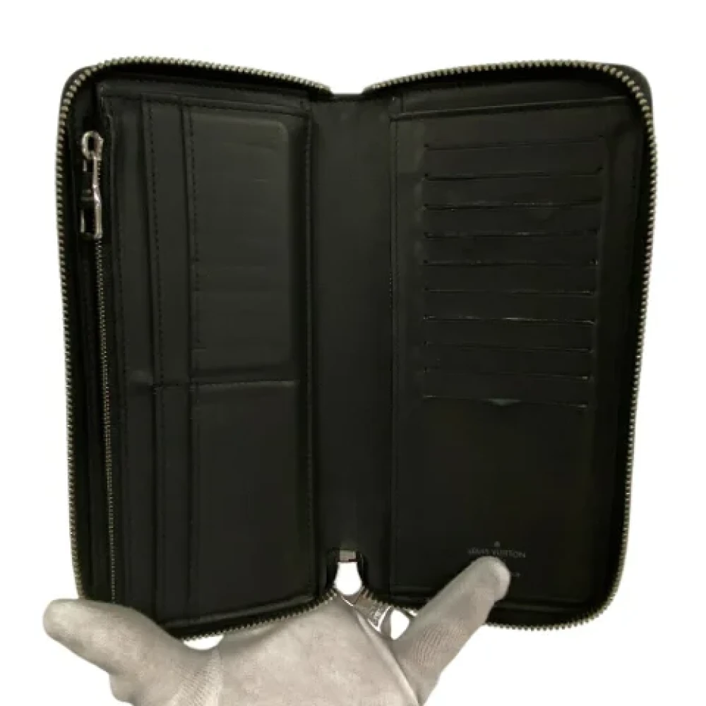 Louis Vuitton Vintage Pre-owned Canvas wallets Black Dames