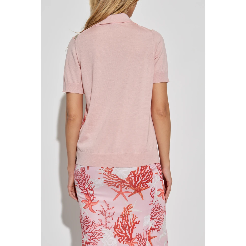 Versace Polo met Barocco Sea patroon Multicolor Dames