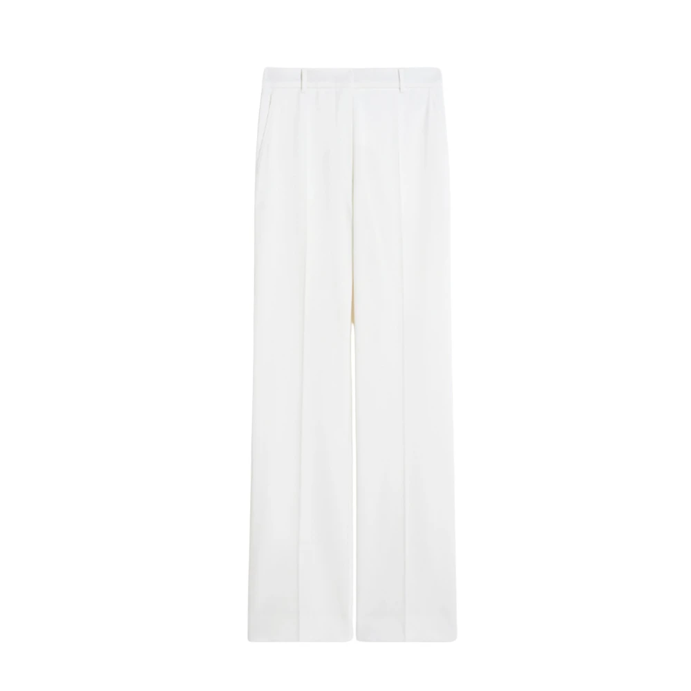 Max Mara Studio Femme Blanc - Wide Pantalons - Pantalons - Taille: 38 Fr