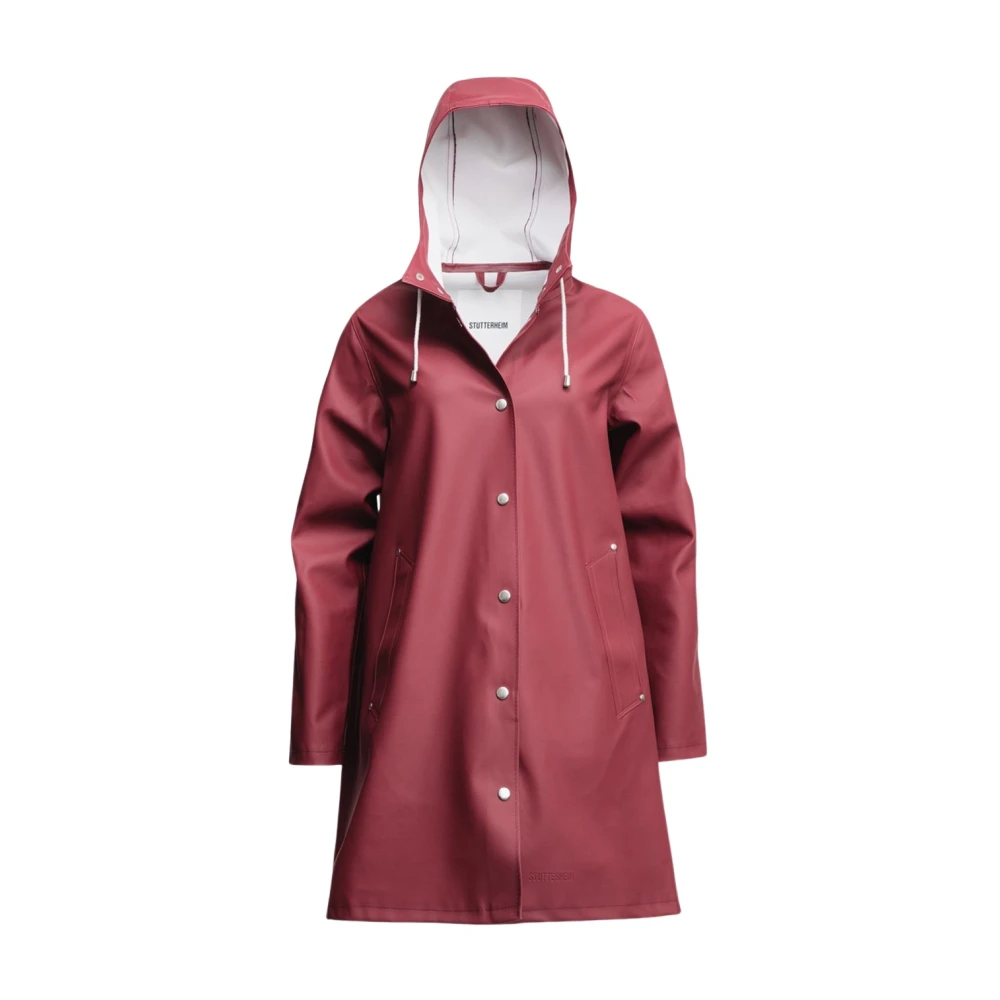 Stutterheim Stockholm Hilltop Raincoat Red, Dam