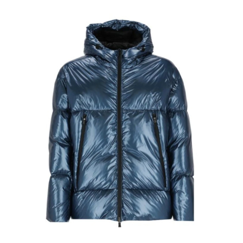 Herno Men's Blue Laminar Down Jacket