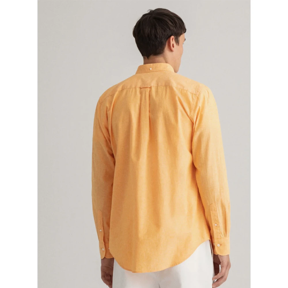 Gant Katoenen en Linnen Regular Shirt Orange Dames