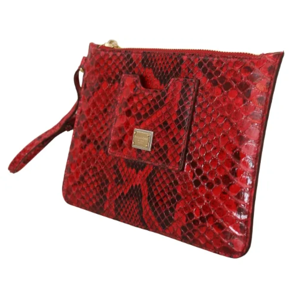 Dolce & Gabbana Pre-owned Fabric clutches Red Dames