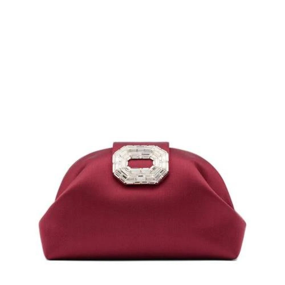 Amina Muaddi Women's Red Clutches, One Size, Bags..