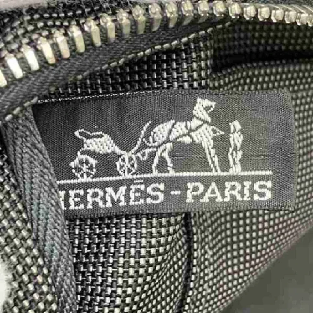 Hermès Vintage Pre-owned Canvas handbags Gray Dames