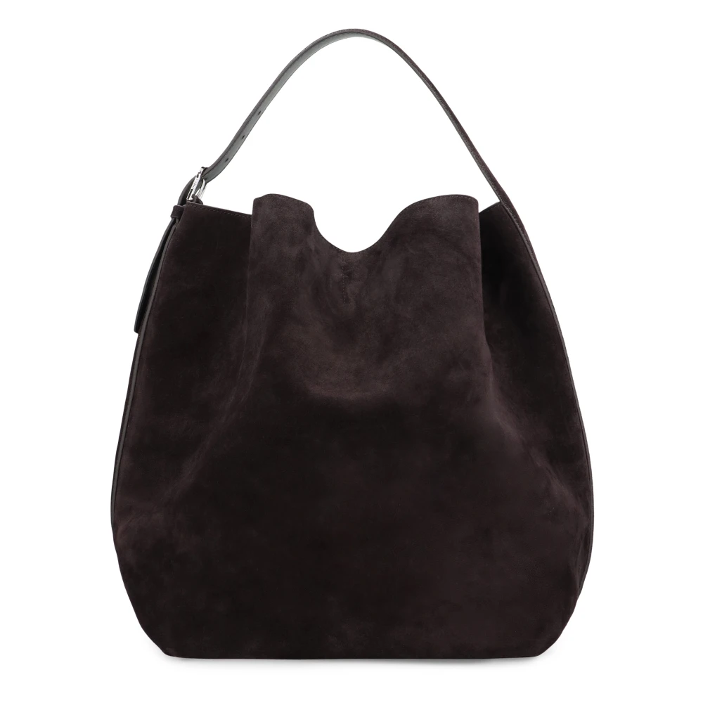 Totême Suede Belted Tote - Female - Bucket Bags - Brown - One Size - Bags