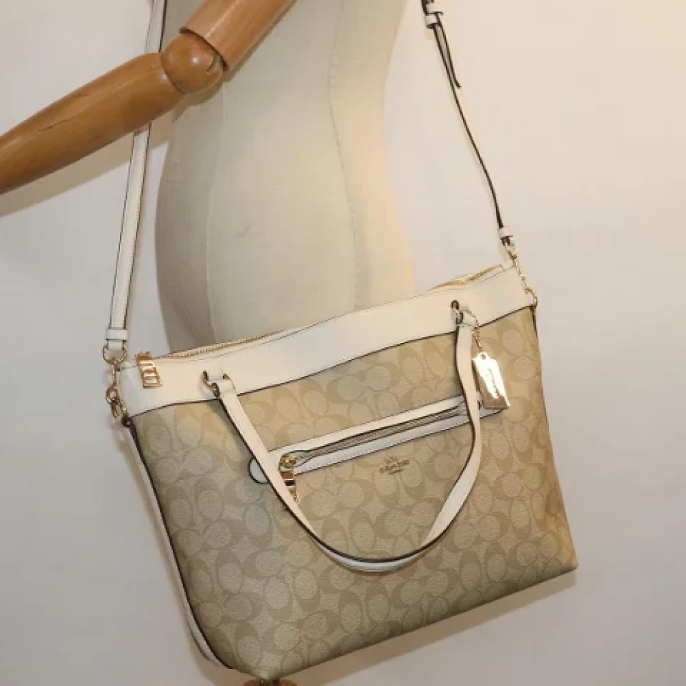 Coach Pre-owned Canvas totes Beige Dames