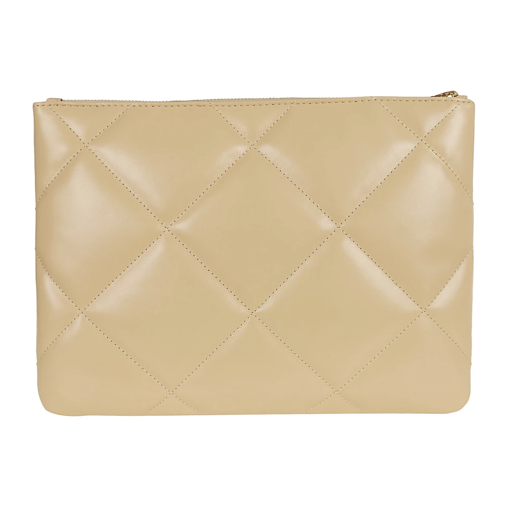 TORY BURCH Diamant Quilt Pouch Vanille Softijs Beige Dames