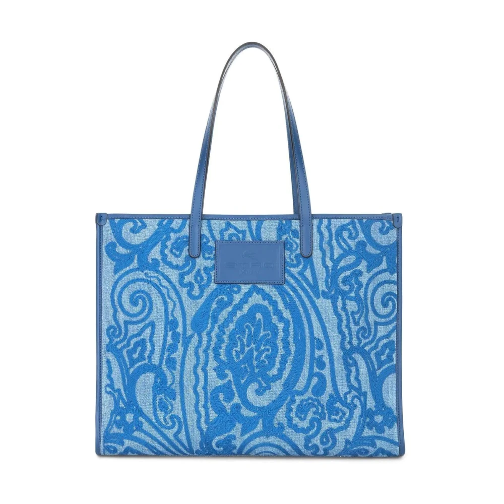 ETRO Blauwe Casual Tote Tas Blue Dames