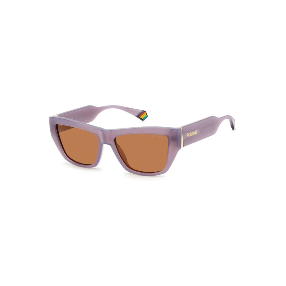 Polaroid Women's Purple Sunglasses, 55 Mm, 6210/S/X 789(He) Sunglasses