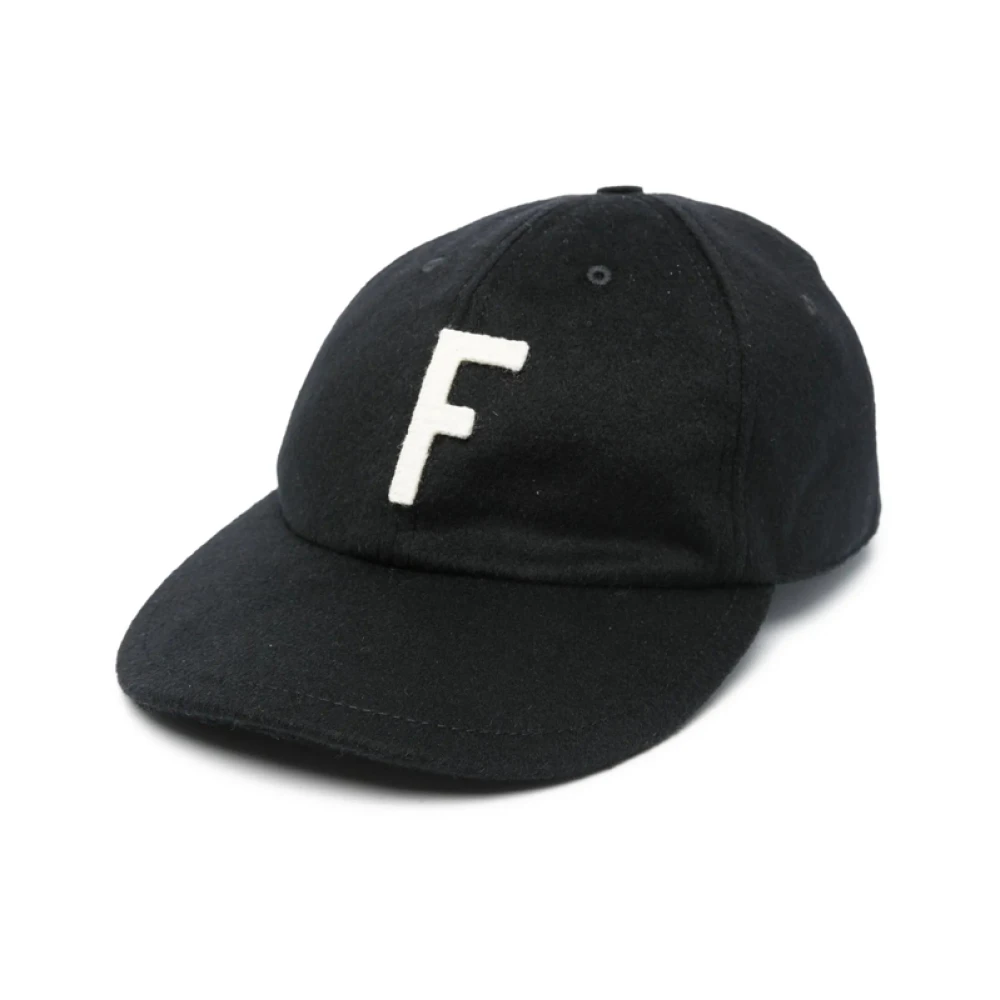 Fear Of God Zwarte Gebogen Klep Pet Black Heren