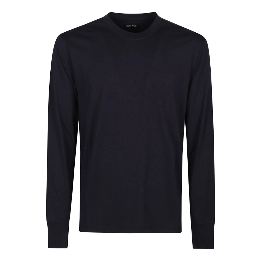 Tom Ford Casual Katoenen T-shirt Blue Heren