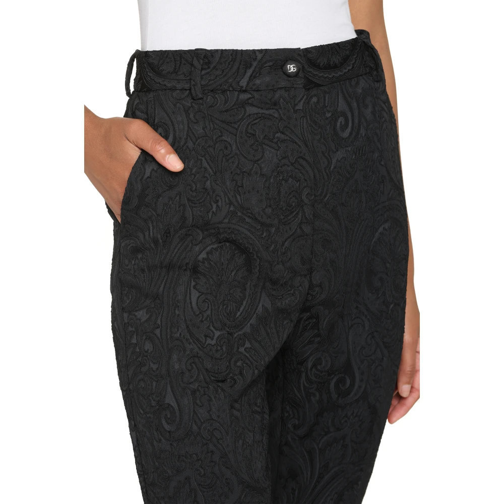 Dolce & Gabbana Stijlvolle Broeken voor Mannen en Vrouwen Black Dames