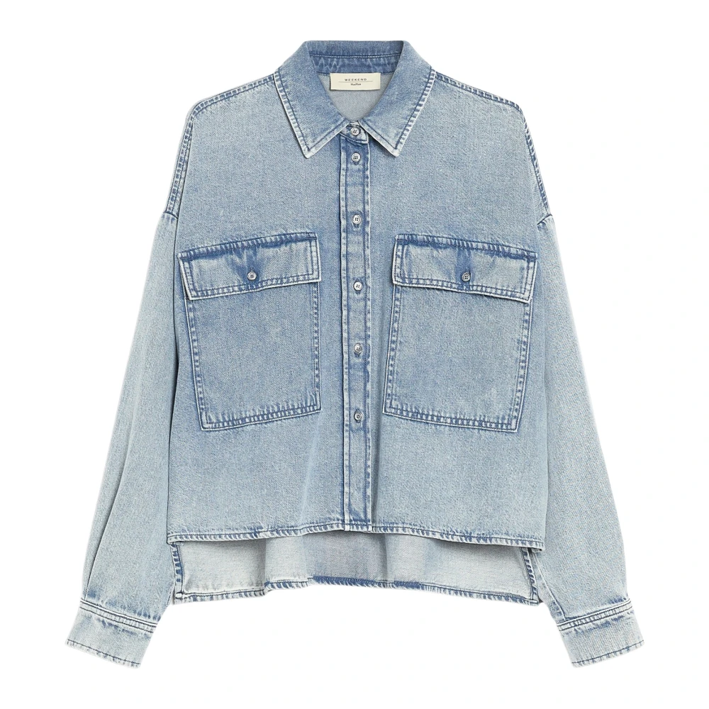 Max Mara Weekend Denim Shirt Zemira Jeans Blue Dames