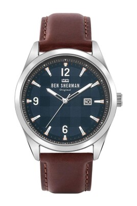 analog-stainless-steel-leather-watch-blue