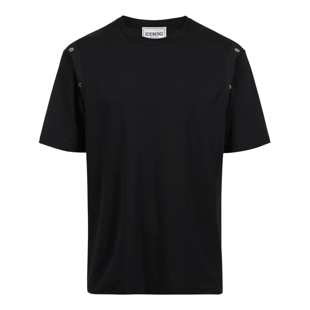 Iceberg - Tops > T-Shirts - Black - Iceberg - Modalova