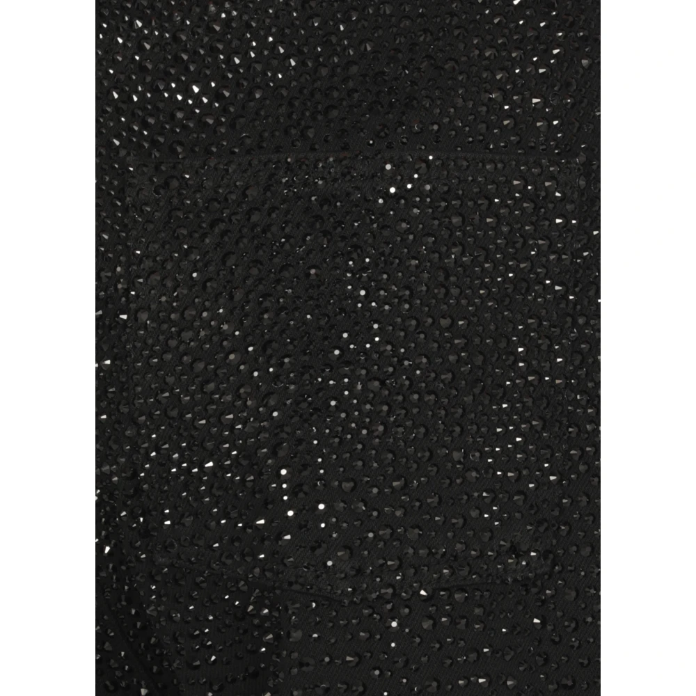 Golden Goose Zwarte Katoenen Jeans met Strass Details Black Dames