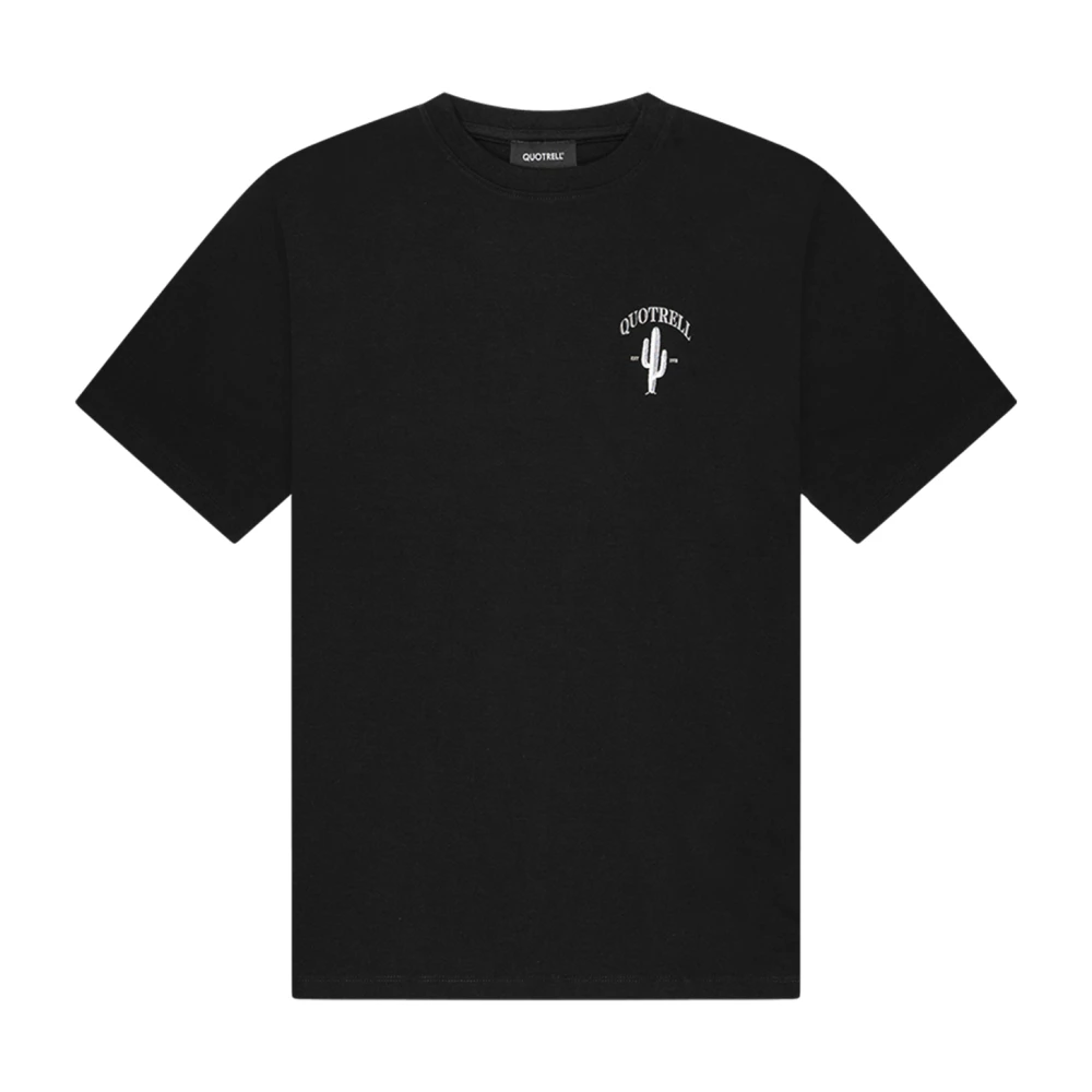 Quotrell Cactus T-Shirt Zwart Wit Heren Black Heren