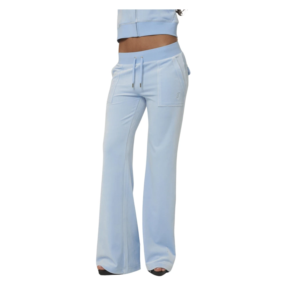 Layla Low Rise Flare Pocketed - Powder Blue