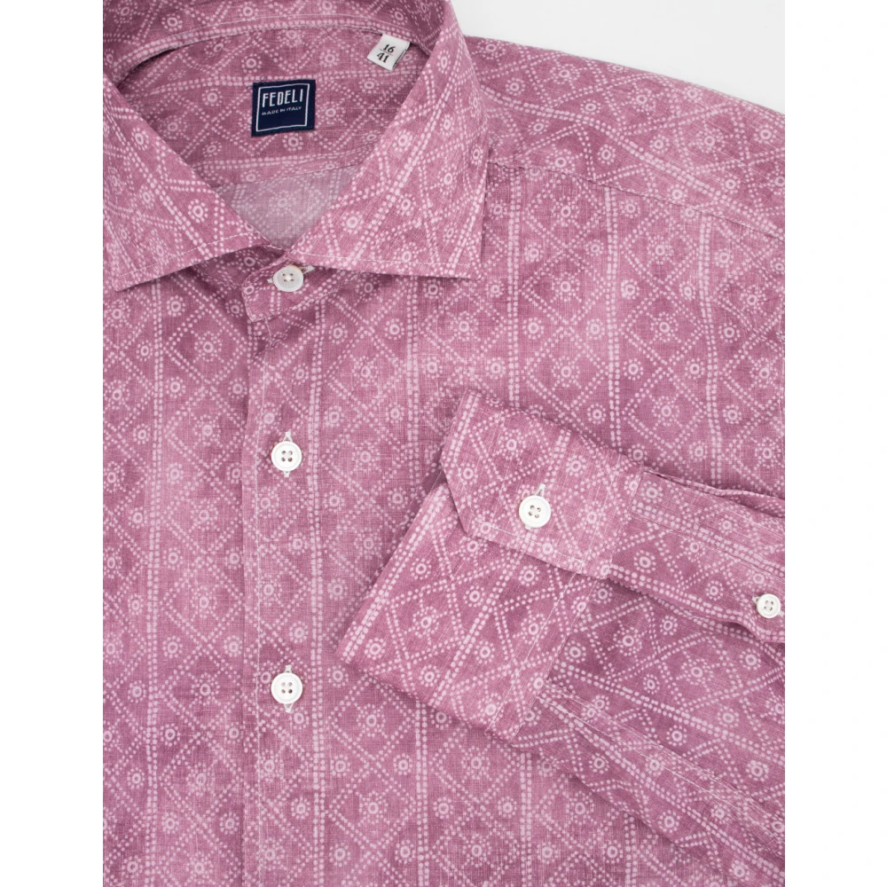 Fedeli Shirts Pink Heren