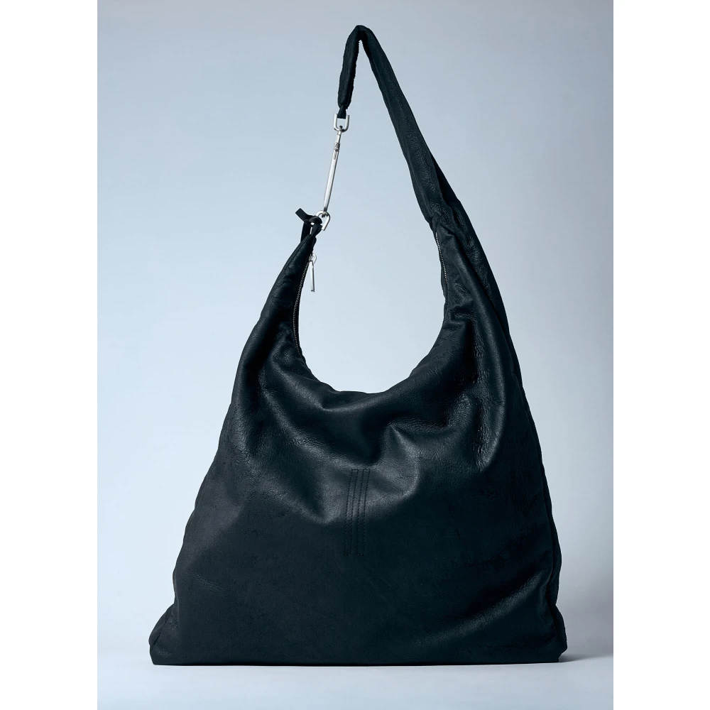 Rick Owens Suède Schoudertas Black Heren