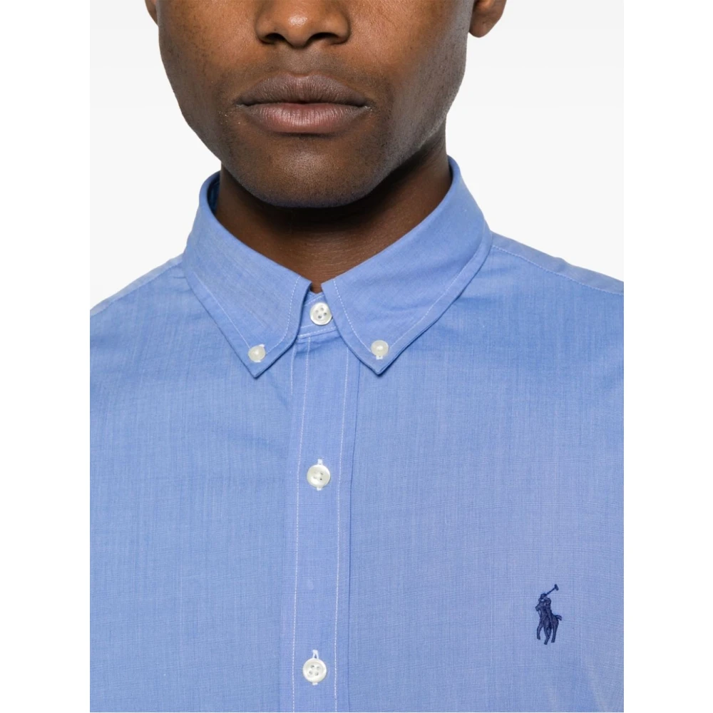 Polo Ralph Lauren Blauw sportoverhemd met lange mouwen Blue Heren