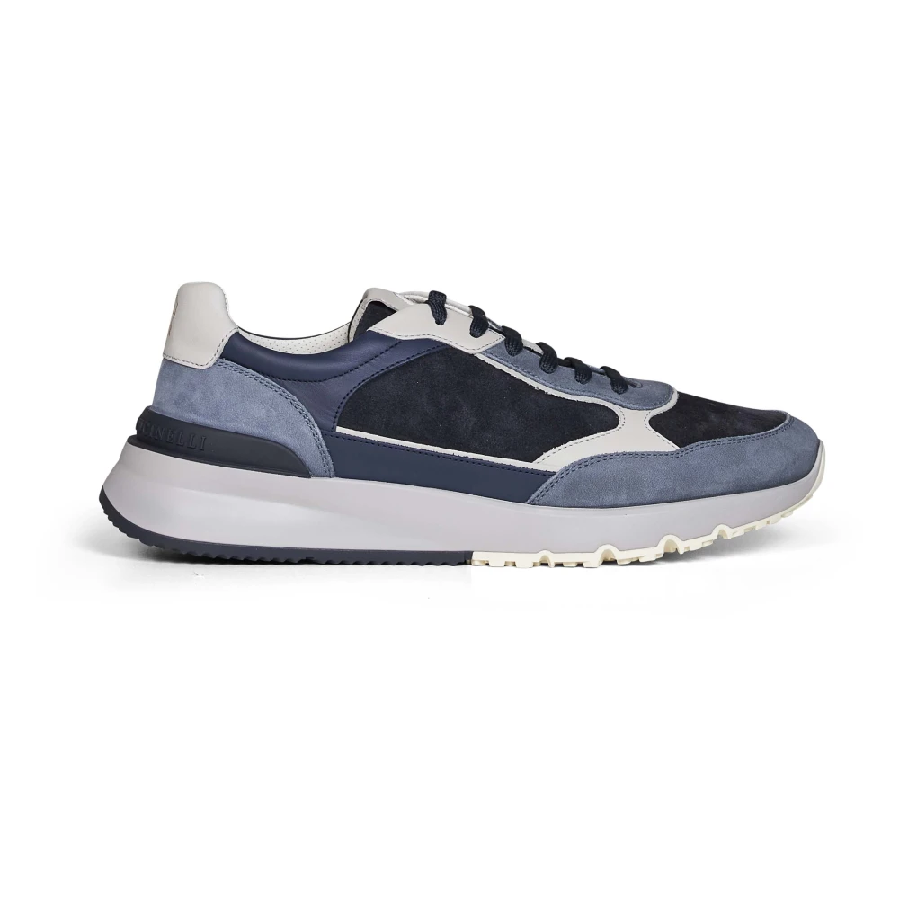 Brunello Cucinelli Multicolor Leather And Suede Runner Trainers - Male - Sneakers - 5 Uk - Shoes