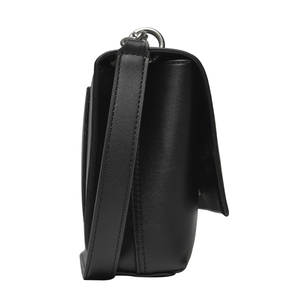 Calvin Klein Zwarte Schoudertas Elegant Ontwerp Black Dames